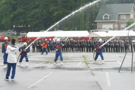 大北消防ポンプ操法・ラッパ吹奏大会