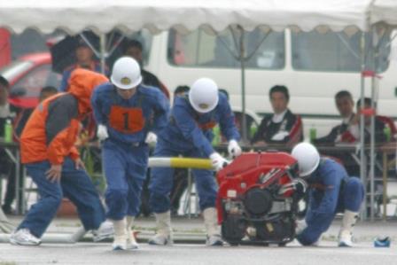大北消防ポンプ操法・ラッパ吹奏大会