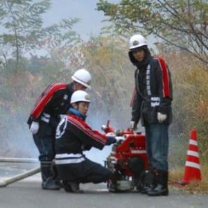 訓練ポンプ操作