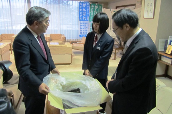 村長と懇談