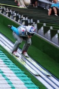 助走にはいる選手