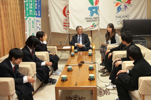村長と懇談