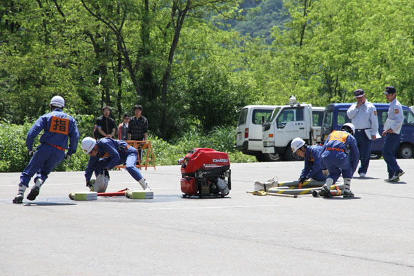 小型ポンプ行動開始