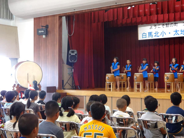交流会太鼓披露