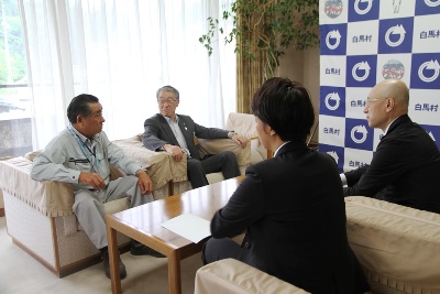集落支援員と村長の懇談