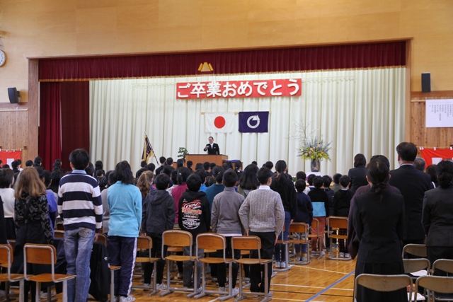 中学校卒業式