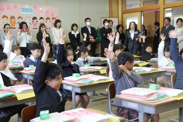 白馬北小入学式