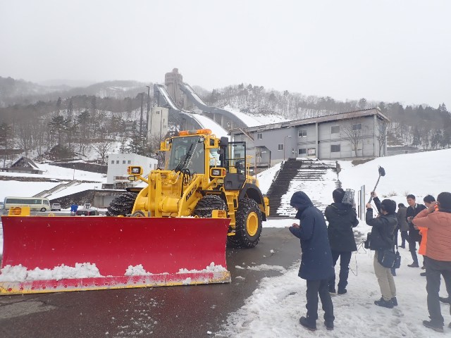 除雪デモンストレーション