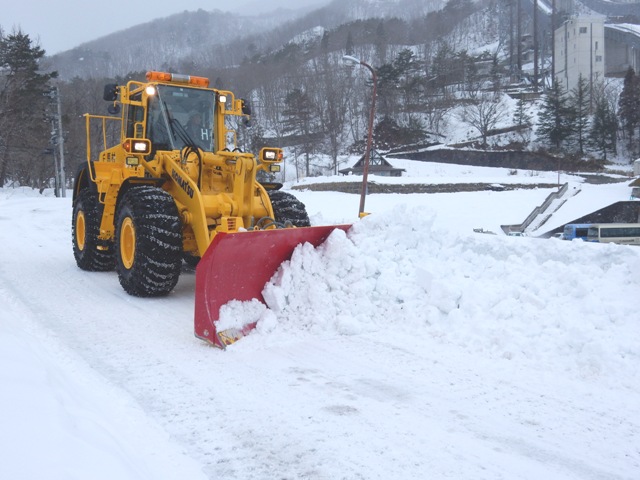 除雪デモンストレーション