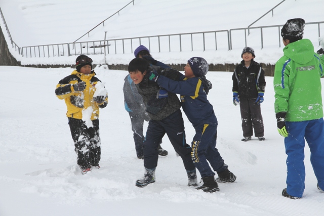 雪遊び交流