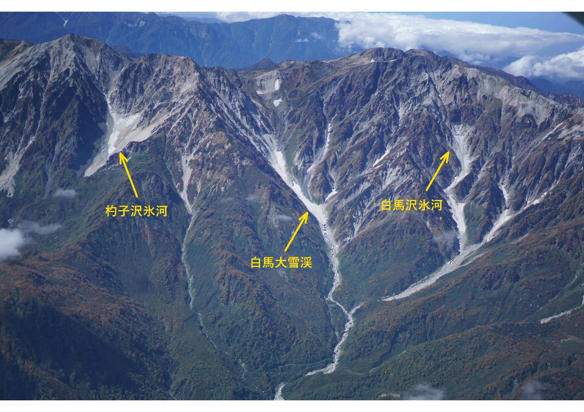 白馬沢氷河