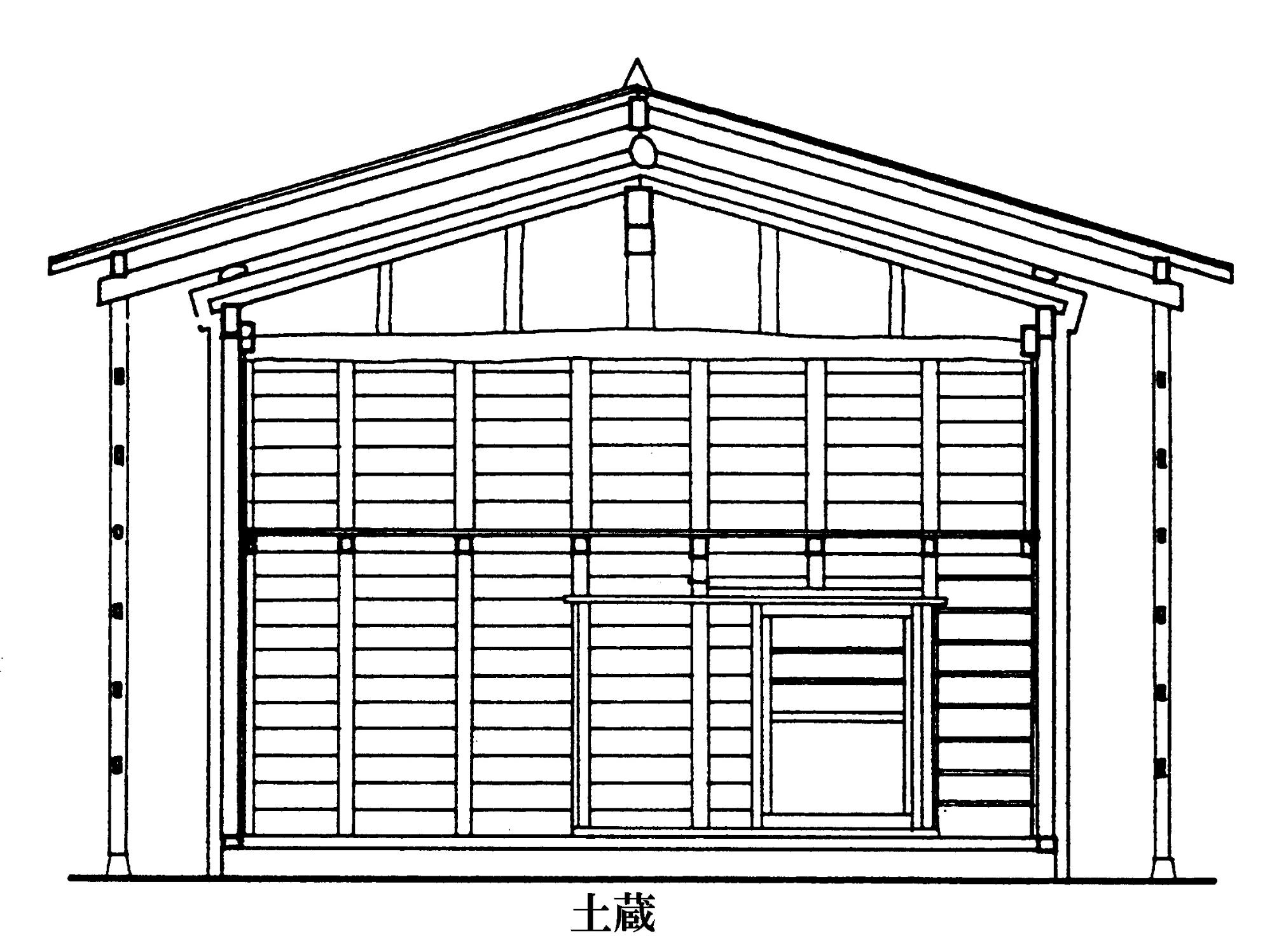 土蔵(立面図)
