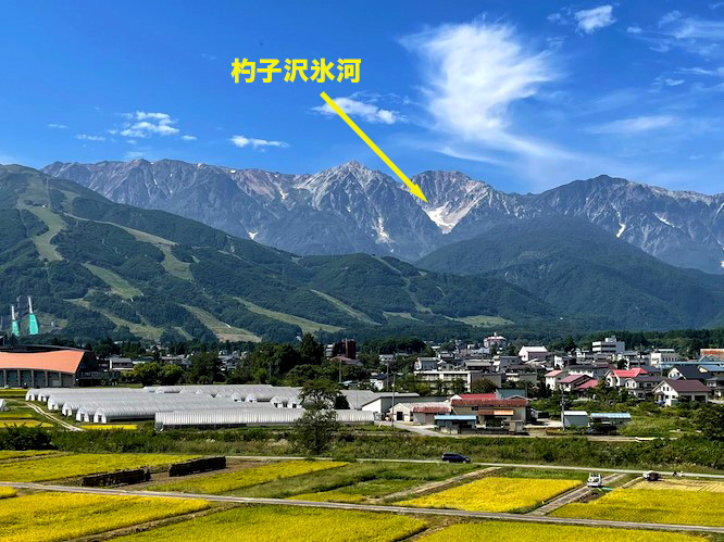 杓子沢氷河の写真