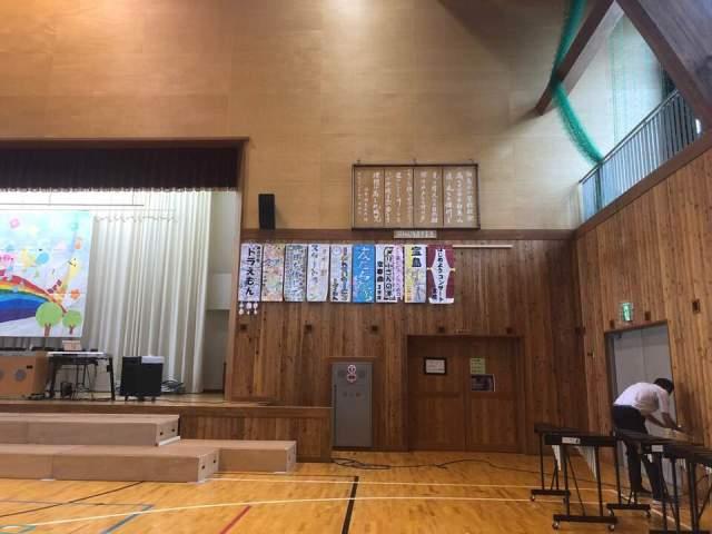 白馬北小音楽会会場の写真