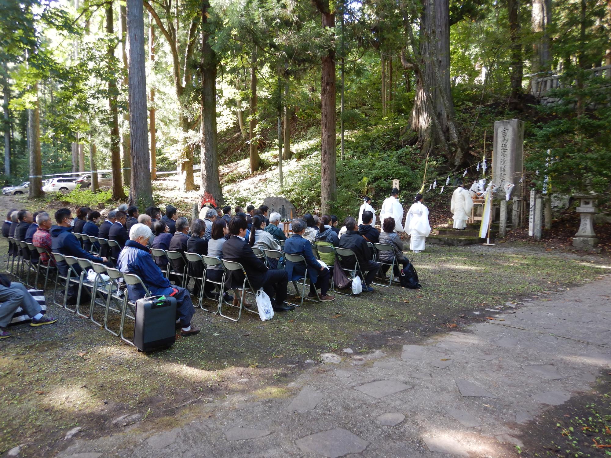 白馬連峰遭難者慰霊祭