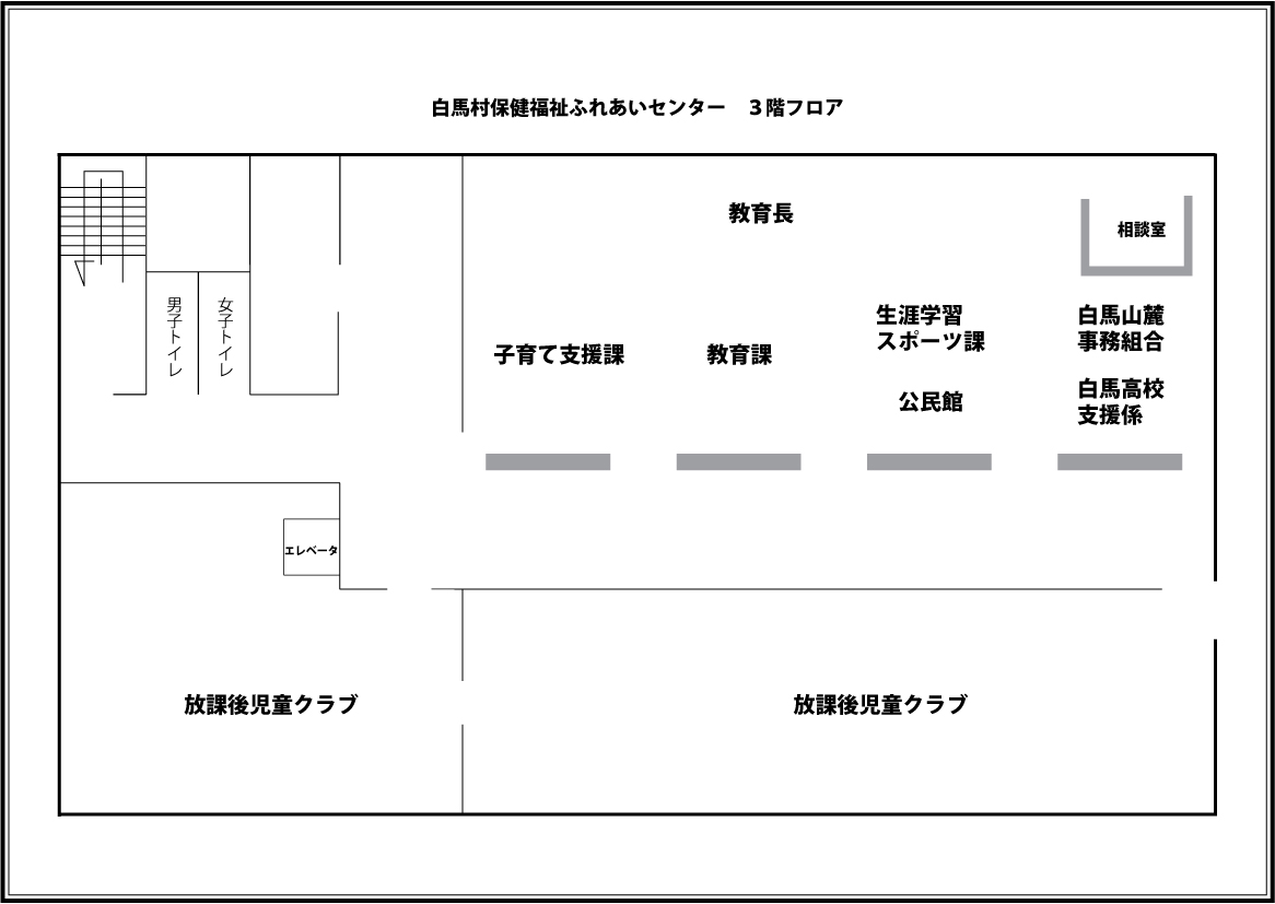 ふれあいセンター3階レイアウト