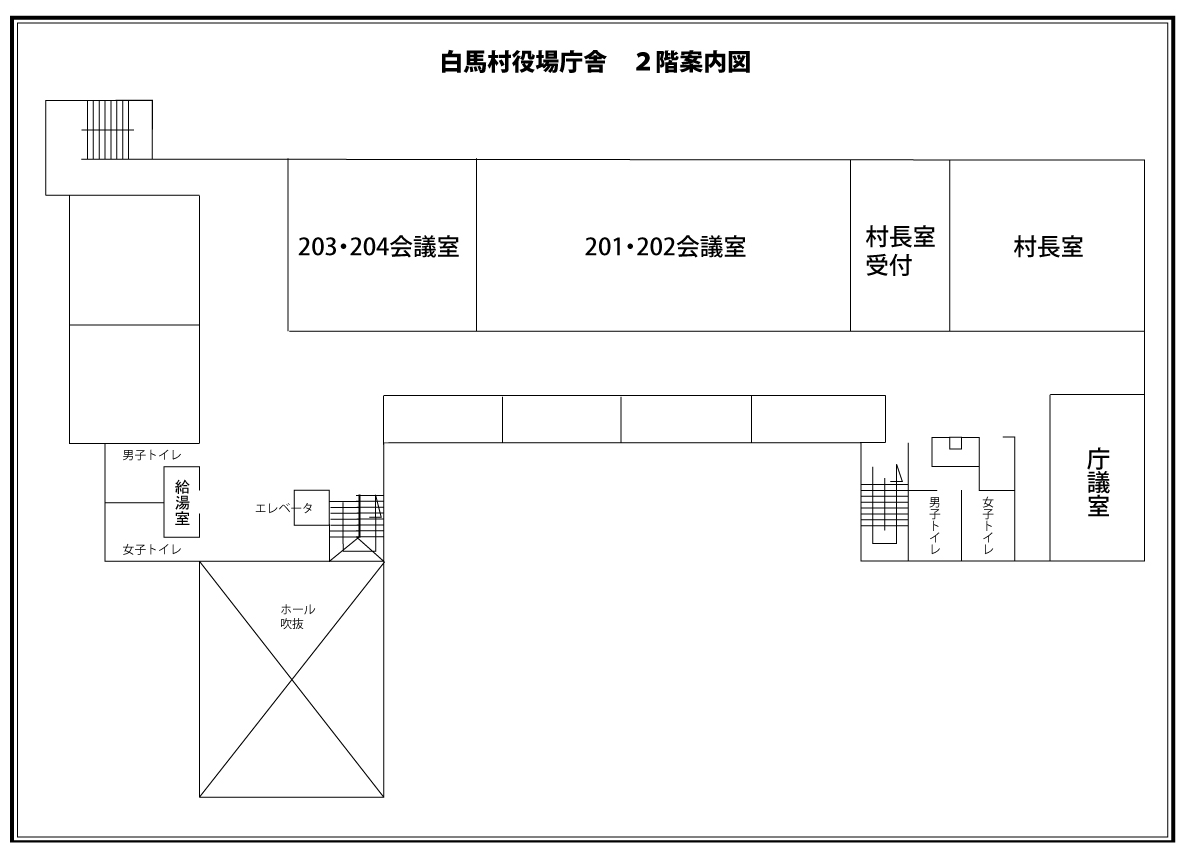 庁舎2階レイアウト