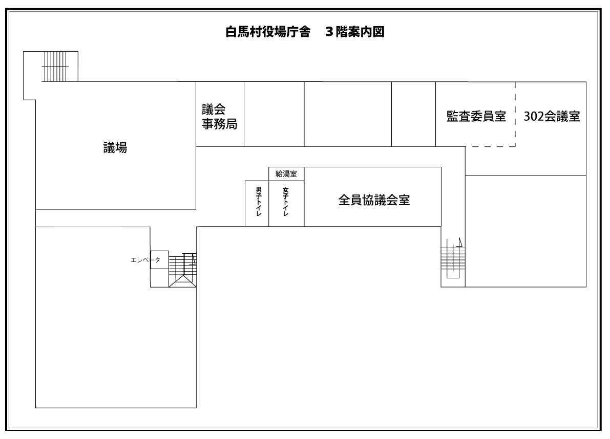 庁舎3階レイアウト