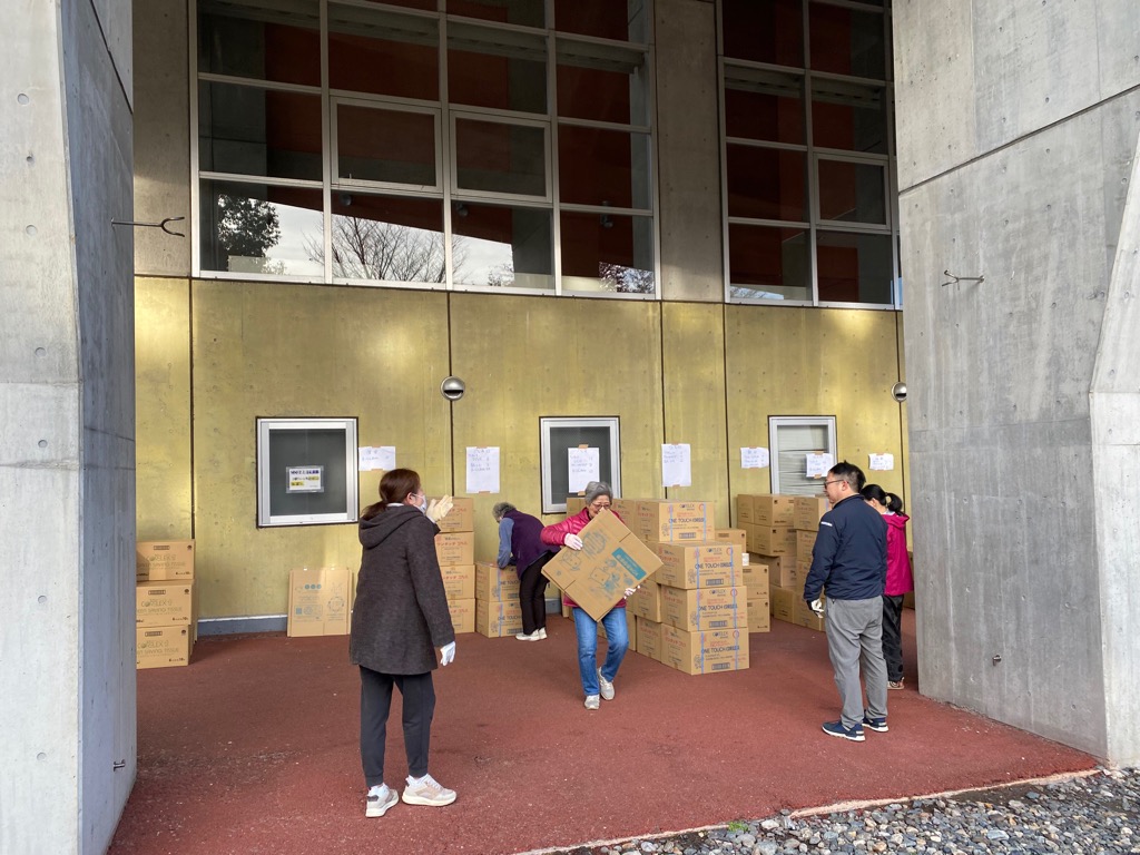 古紙回収時の写真1