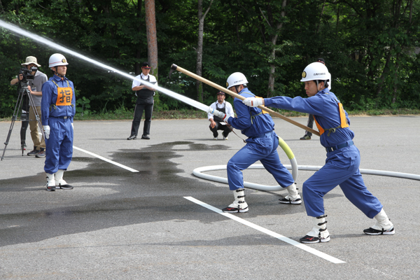 小型ポンプ競技放水