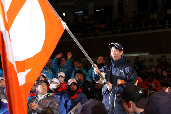 開会式長野県旗手