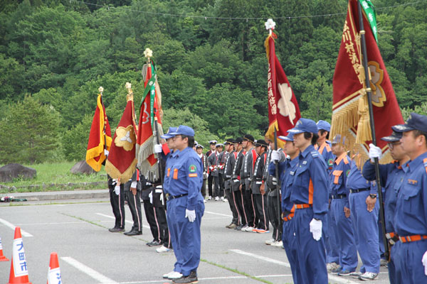 消防団集合整列