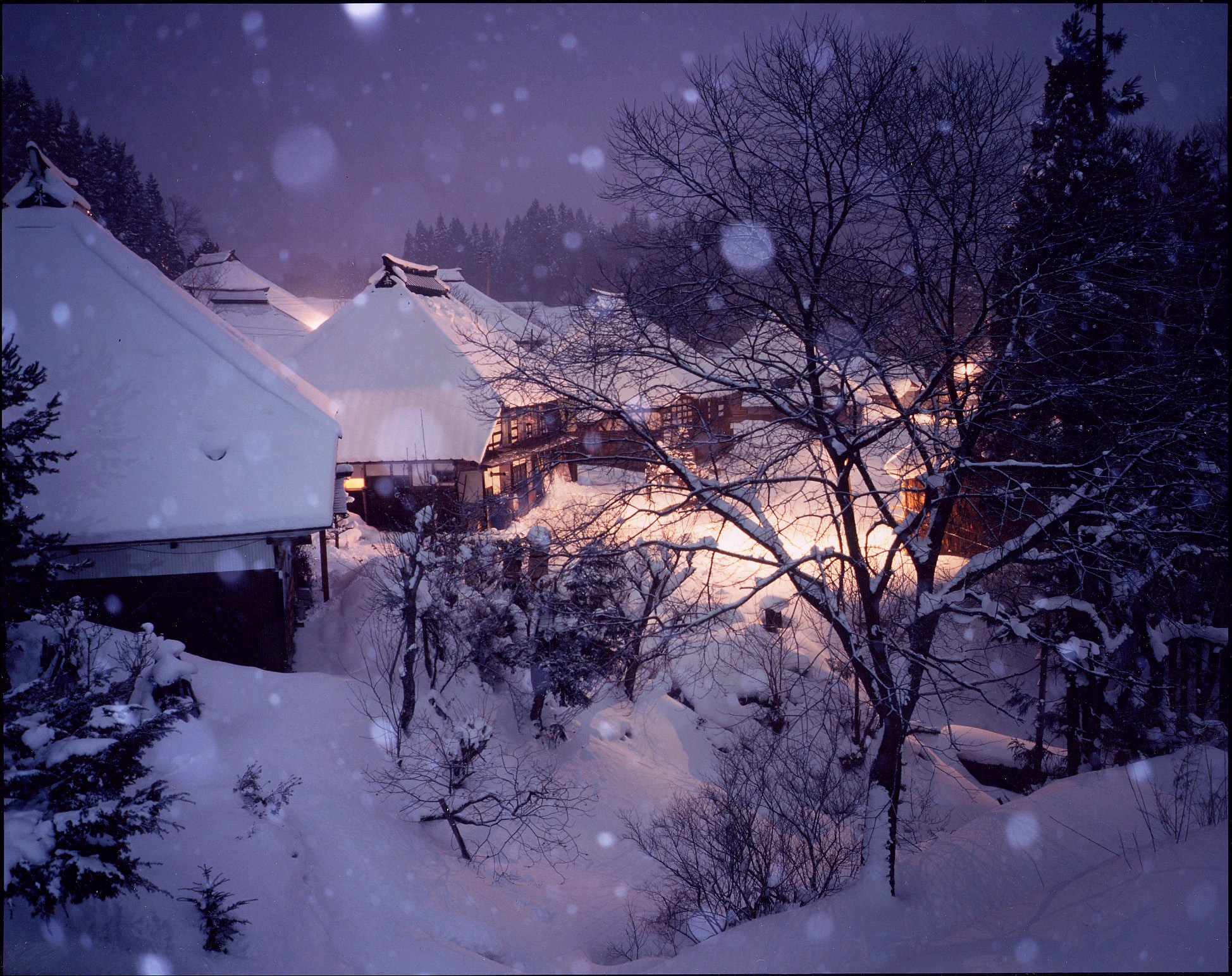 青鬼集落の雪景色