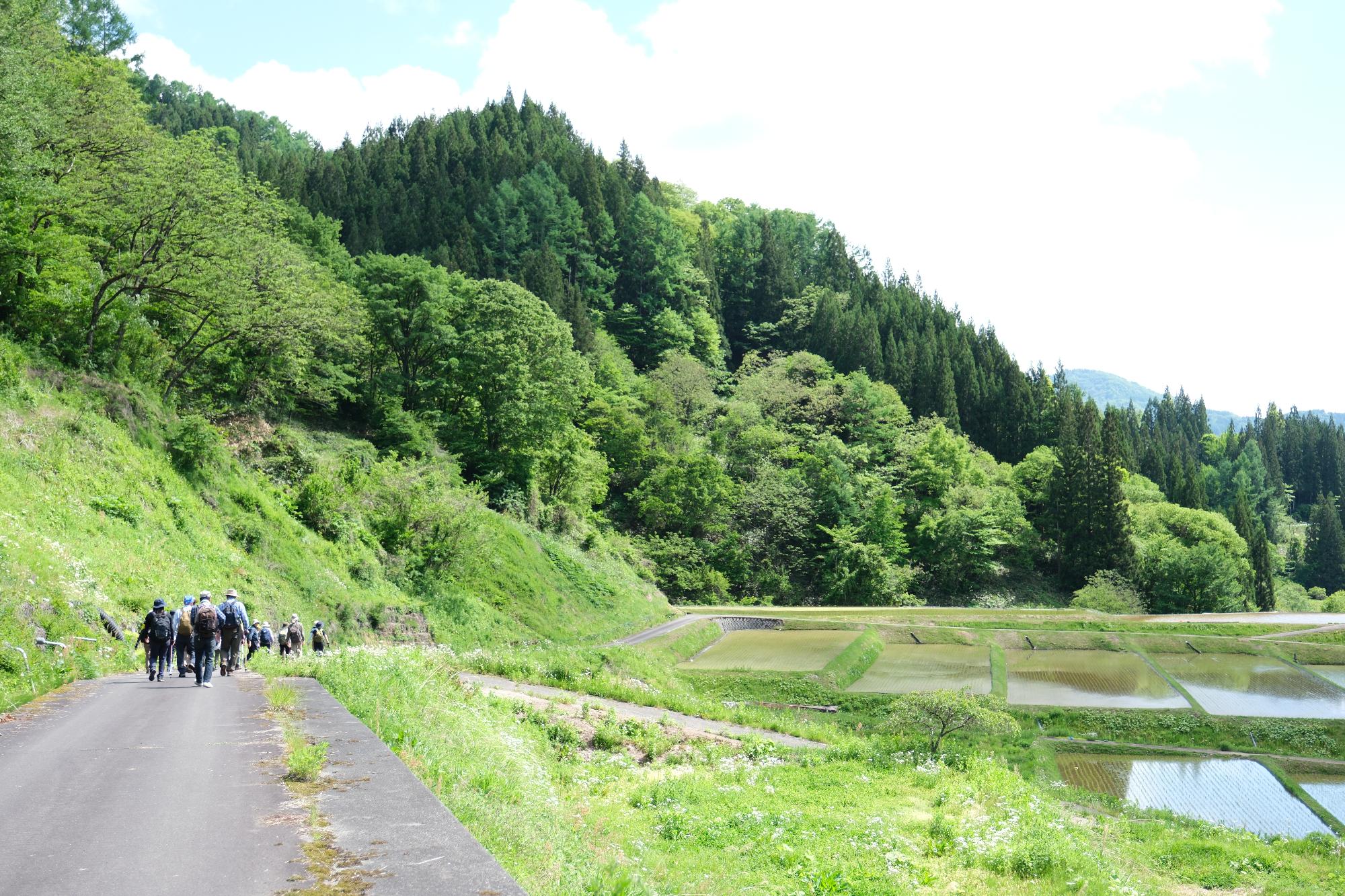 鬼無里の里山を歩く
