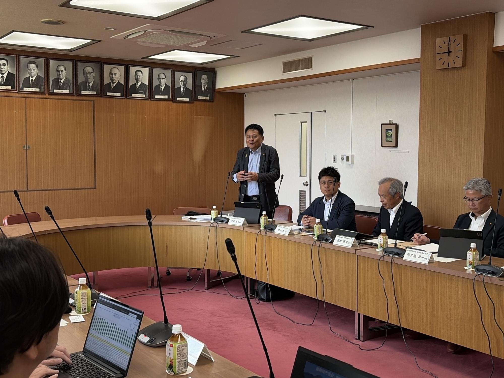 御殿場市議会総務委員長中島宏明氏挨拶