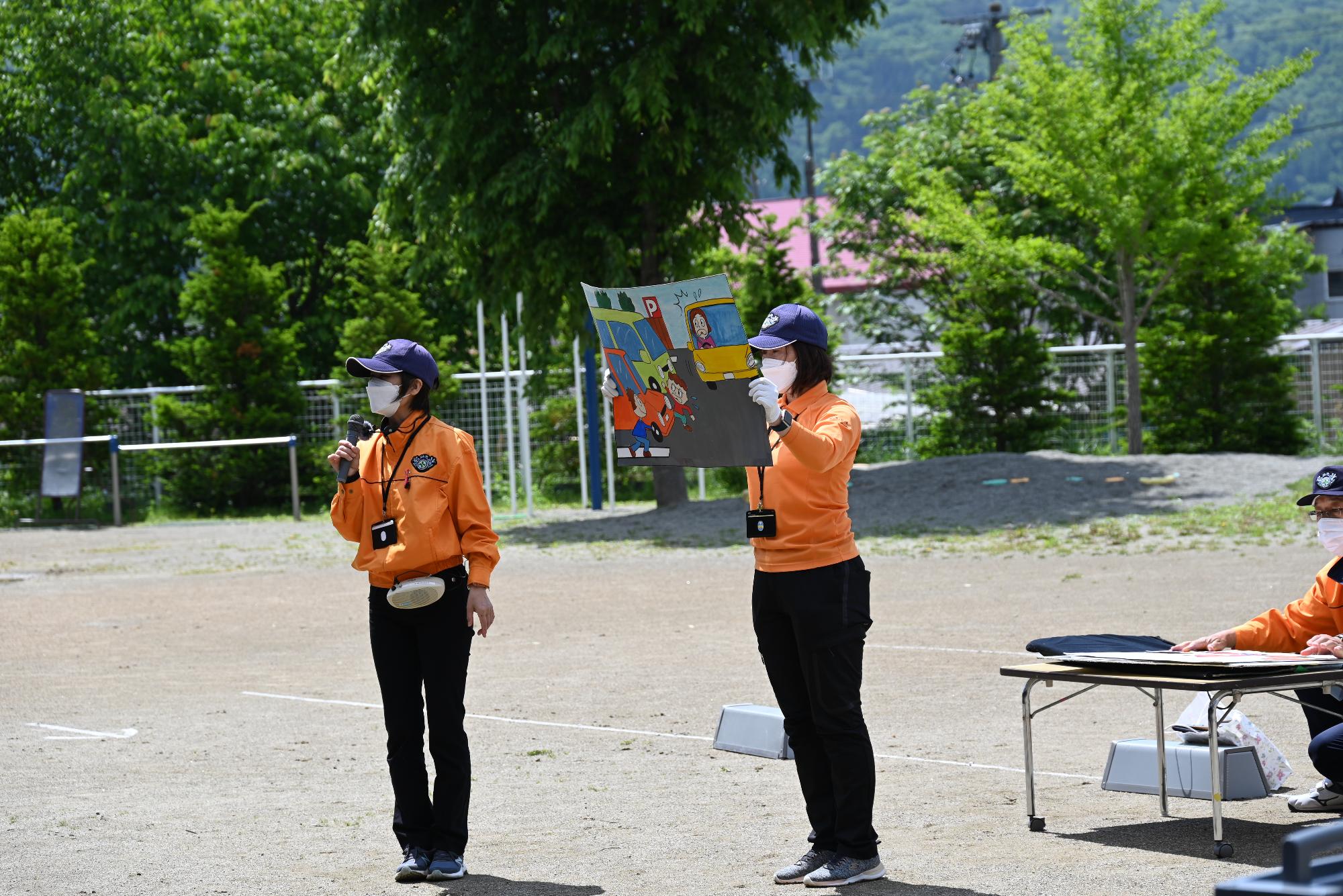 しろうま保育園交通安全教室