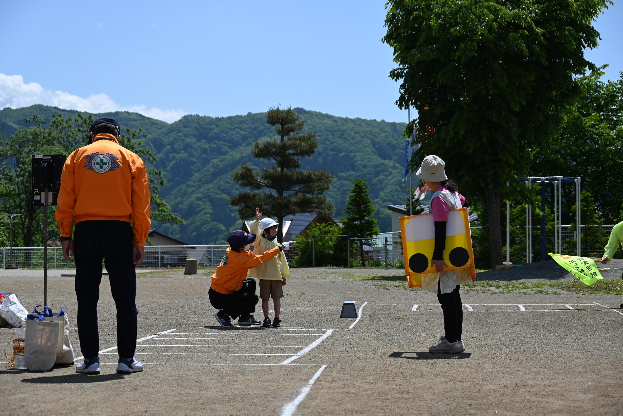 しろうま保育園交通安全教室