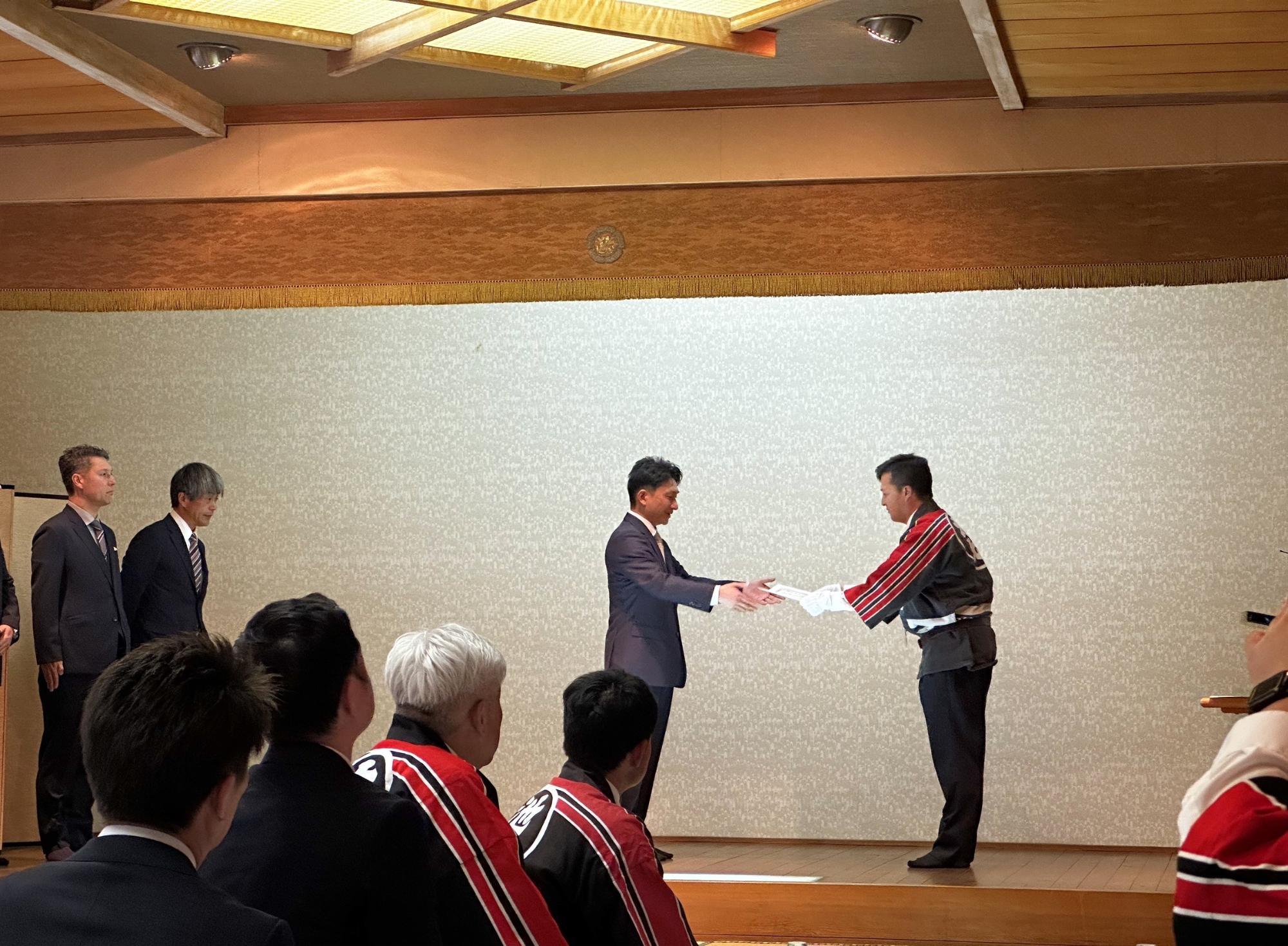 令和6年度大北消防協会退職者表彰式