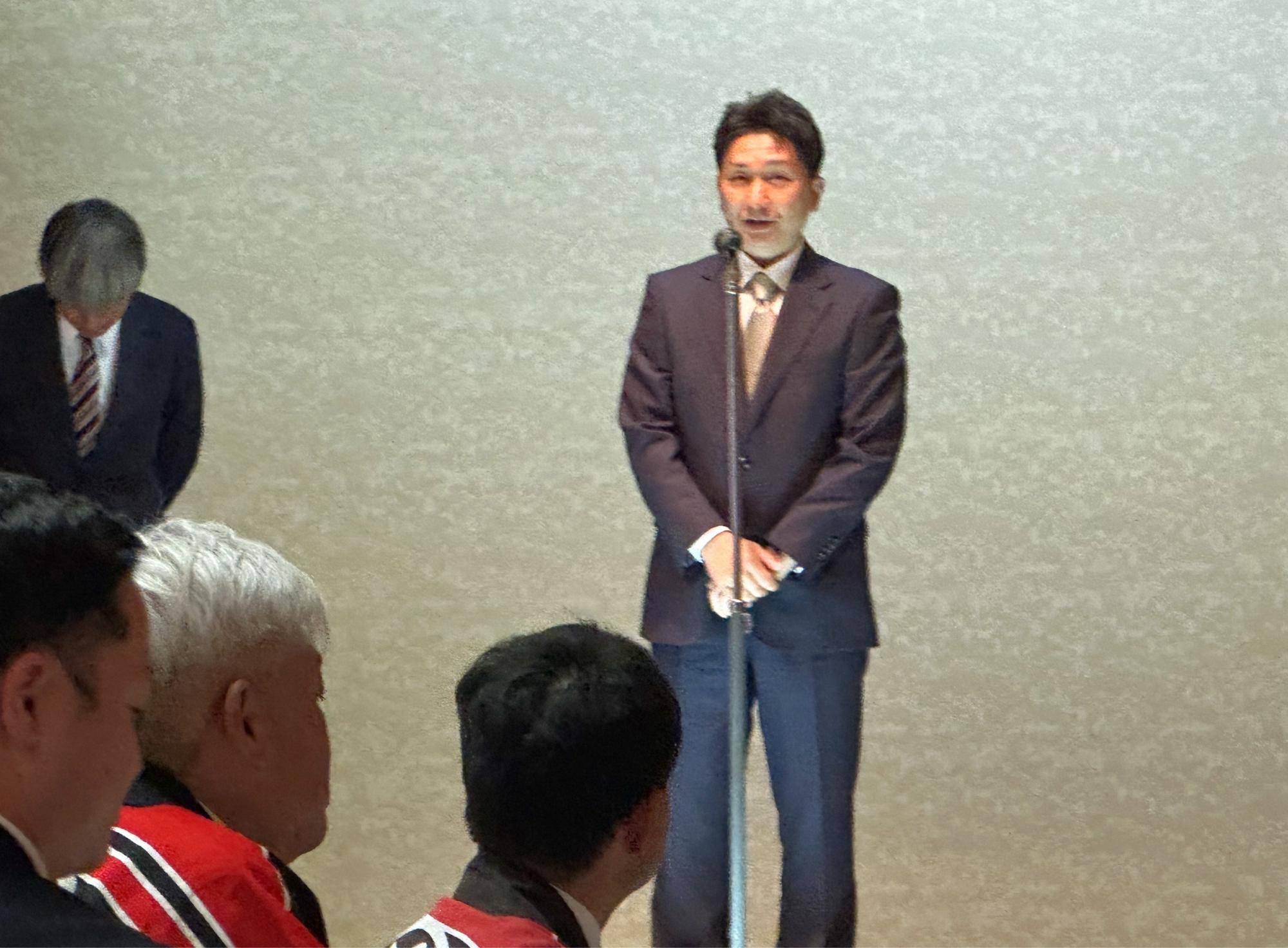 令和6年度大北消防協会退職者表彰式 武田前団長