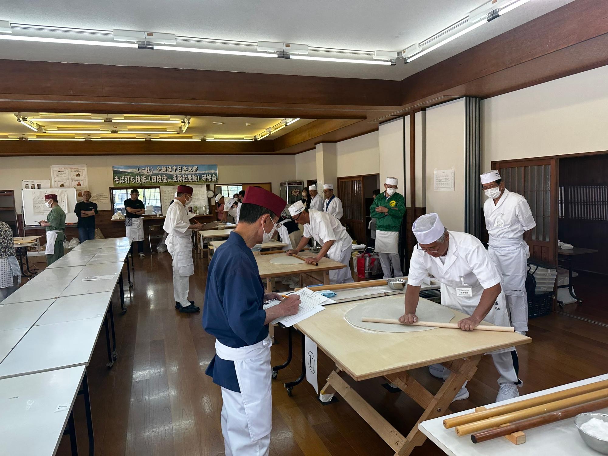 全麺協中日本支部そば打ち技術研修会