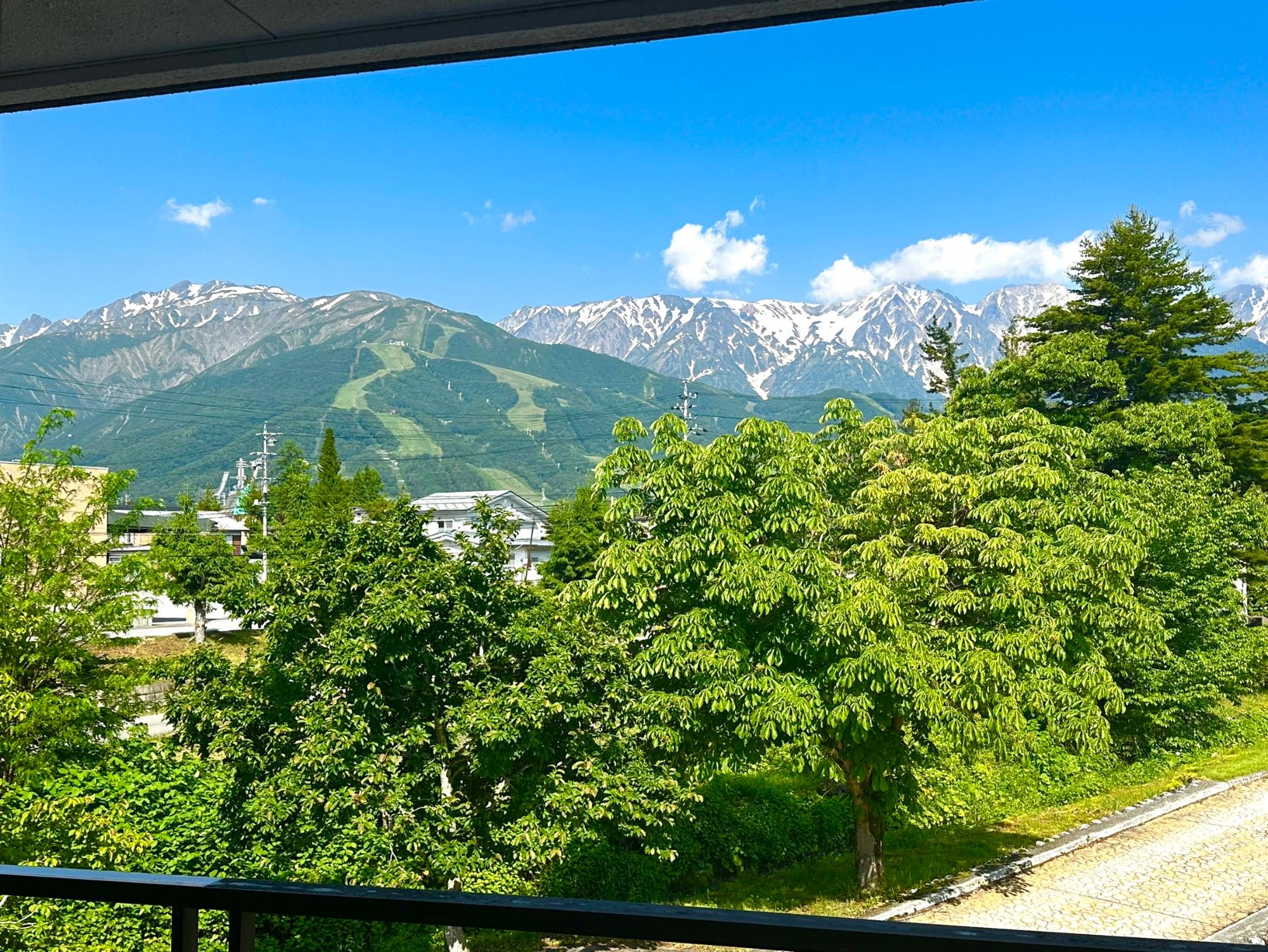 村長室からの景色6月