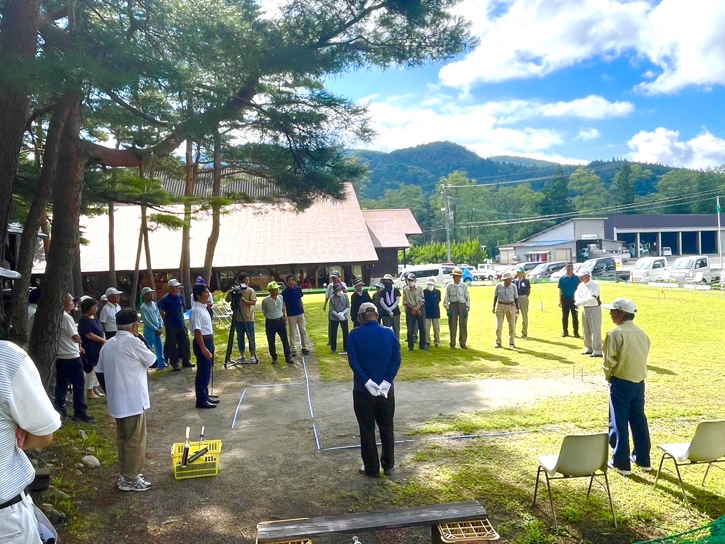 白馬村シニアクラブのゲートボール大会