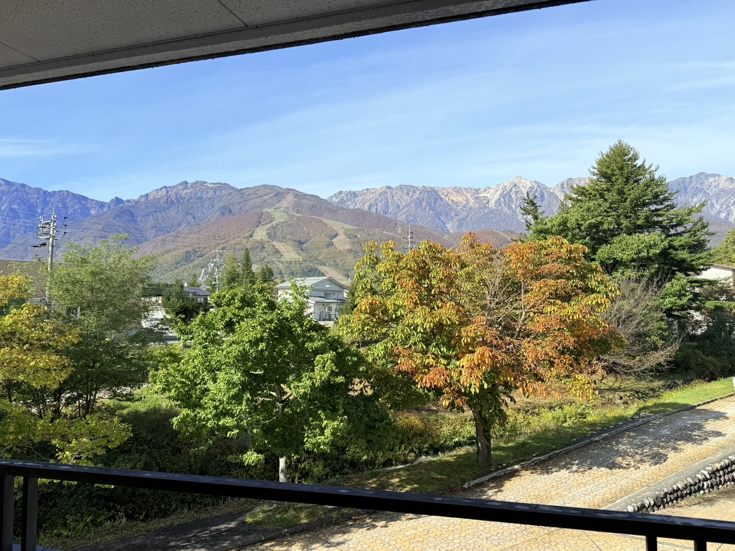 村長室からの景色11月