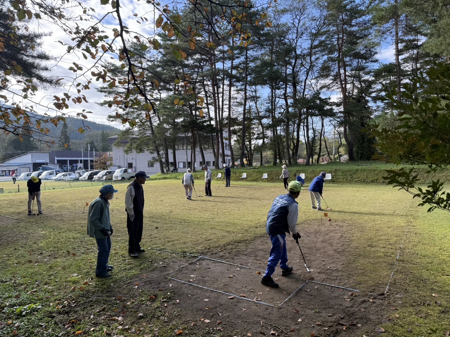 白馬村振興公社杯ゲートボール大会開会式