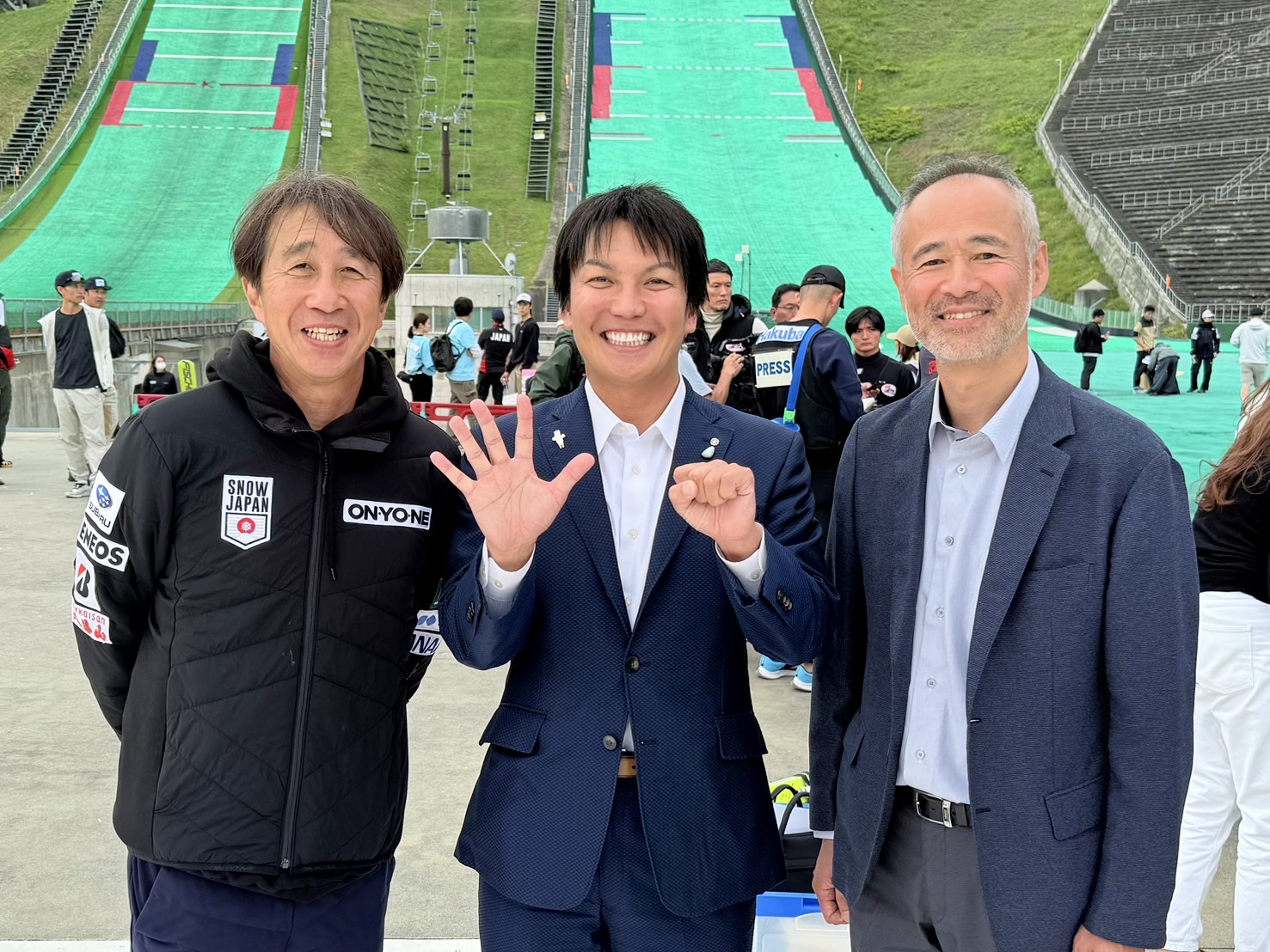 全日本選手権大会スペシャルジャンプ競技ノーマルヒル表彰式