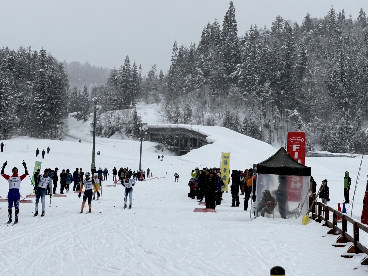 全国高等学校選抜スキー大会ノルディック種目の表彰式
