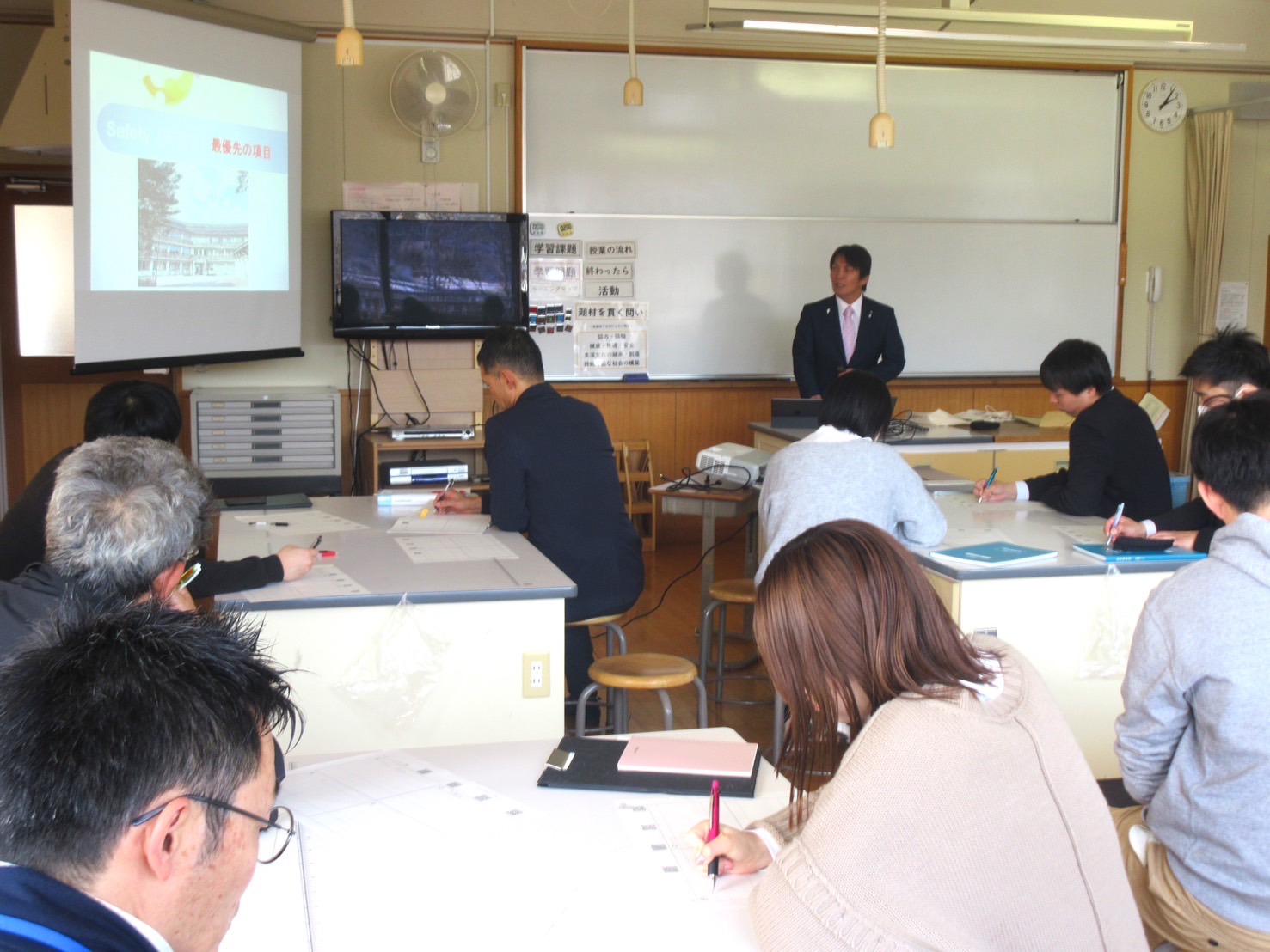 白馬中学校の教員向け「接遇研修」