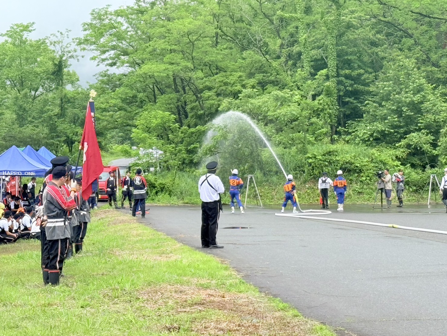 白馬村消防ポンプ操法大会