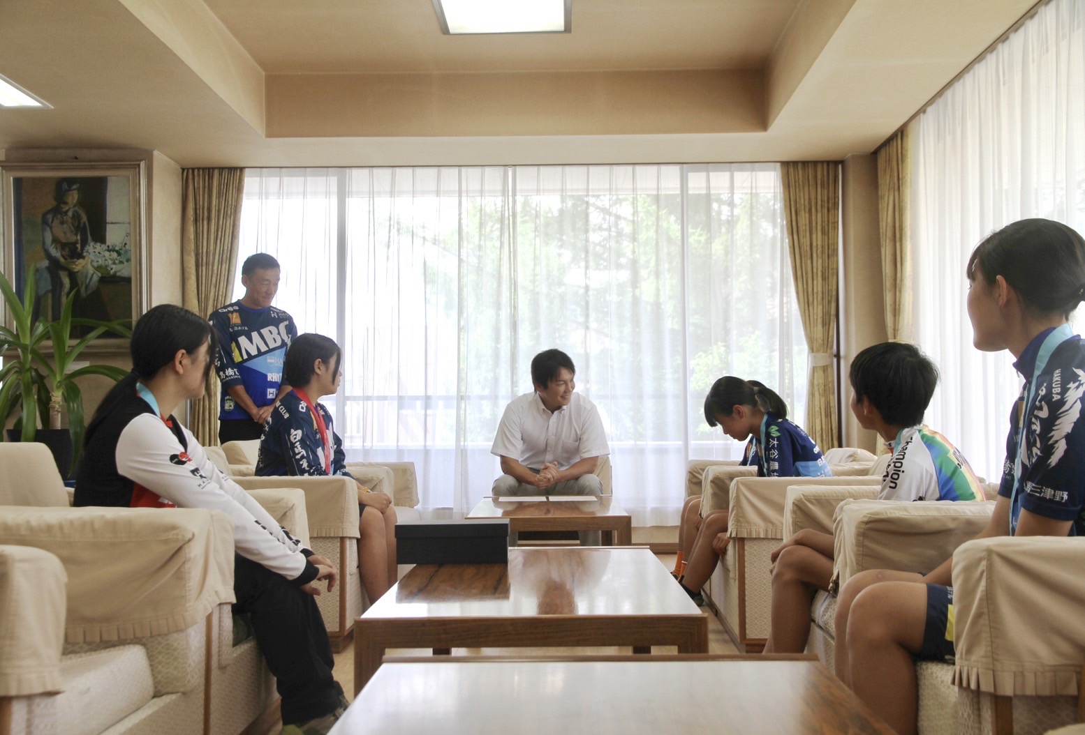 白馬マウンテンバイククラブ表敬訪問