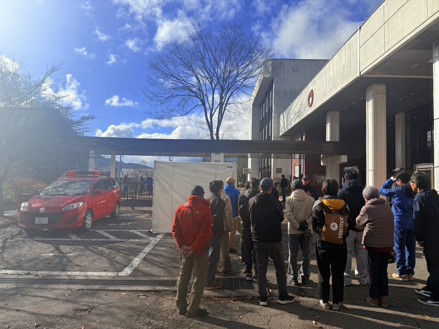 白馬村秋季火災予防運動消防総合訓練