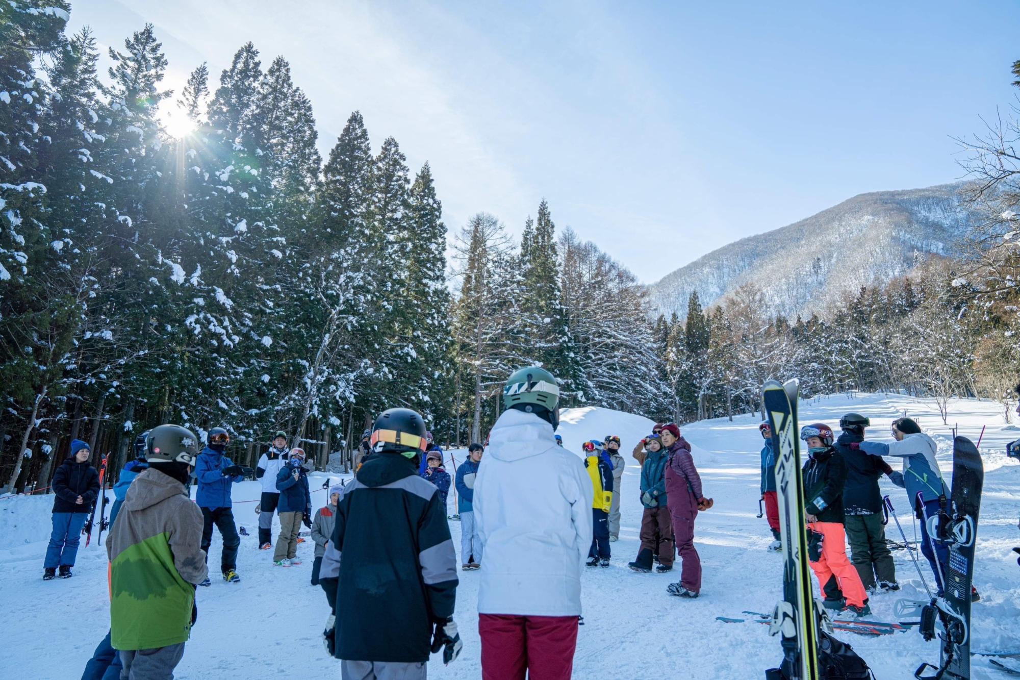 白馬南小学校 裏山スキー場体験会