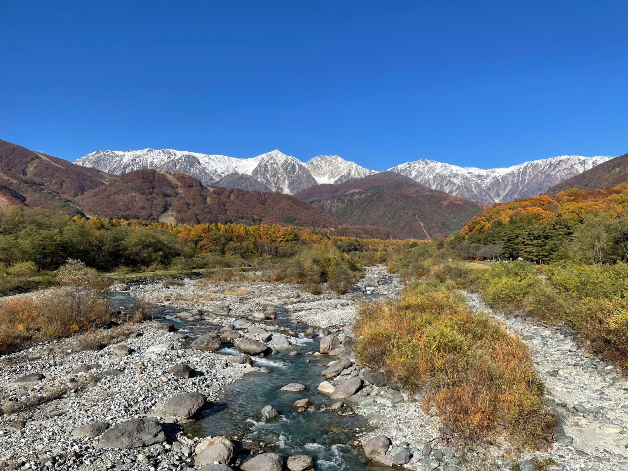 白馬大橋からの景色