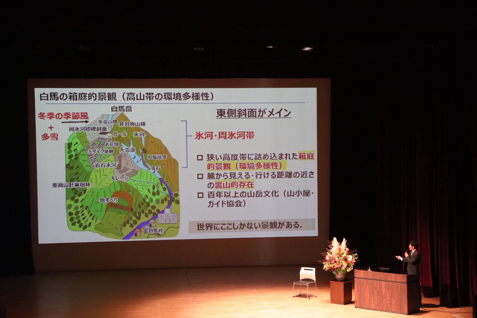 白馬村村制施行70周年記念式典・講演会