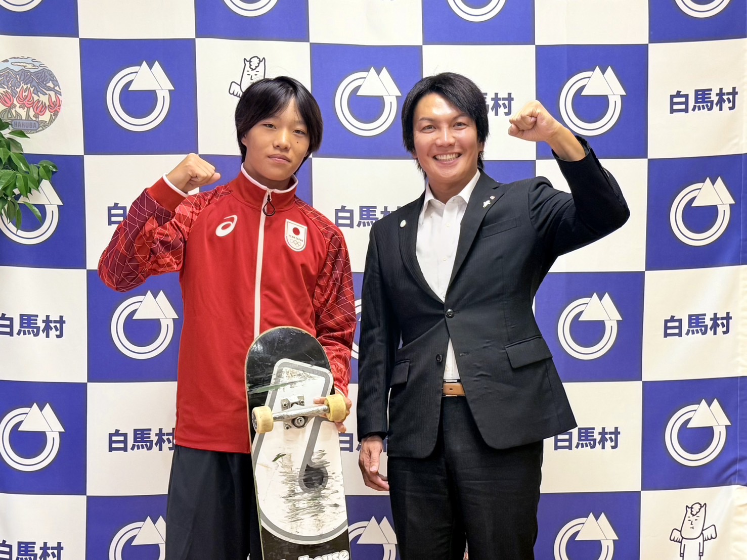 白馬中学校3年生の永原依弦(ながはらいずる)選手