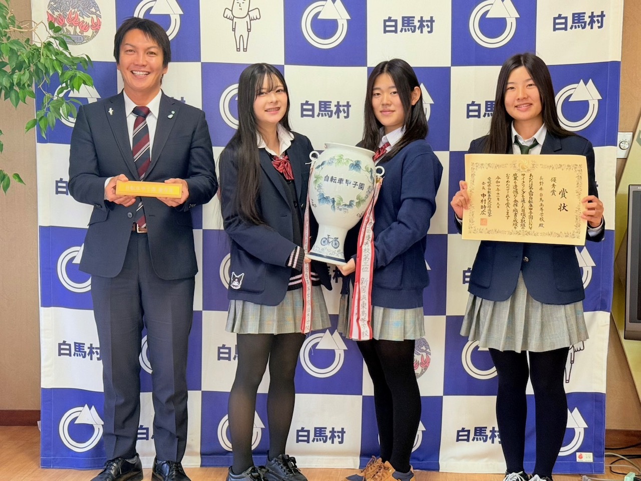 自転車甲子園で準優勝の白馬高校