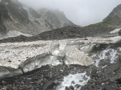 大雪渓の状況